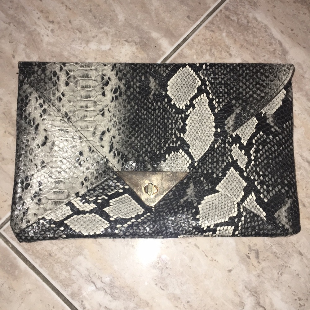 Snakeskin Clutch